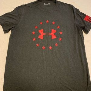 Under Armour Short Sleeve Heatgear Tee, Size Large